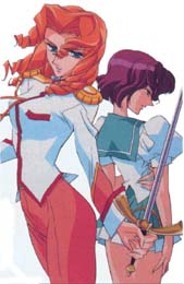 Juri and Shiori standing by each other