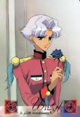 Mamiya holding black rose