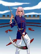 Mikage in the dueling arena