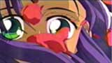 Anthy shocked with rose pedals blowing around her