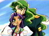 Saionji holding Anthy's face