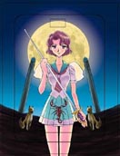Shiori with a scorpian on legs