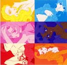 Nanami, Miki, Utena, Anthy, Touga, Juri with clothes falling off