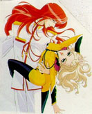 Nanami with legs wrapped around Touga