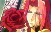 Touga offering a red rose