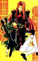 Touga running hands through Saiounji's hair